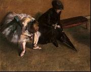 Edgar Degas Waiting oil painting reproduction